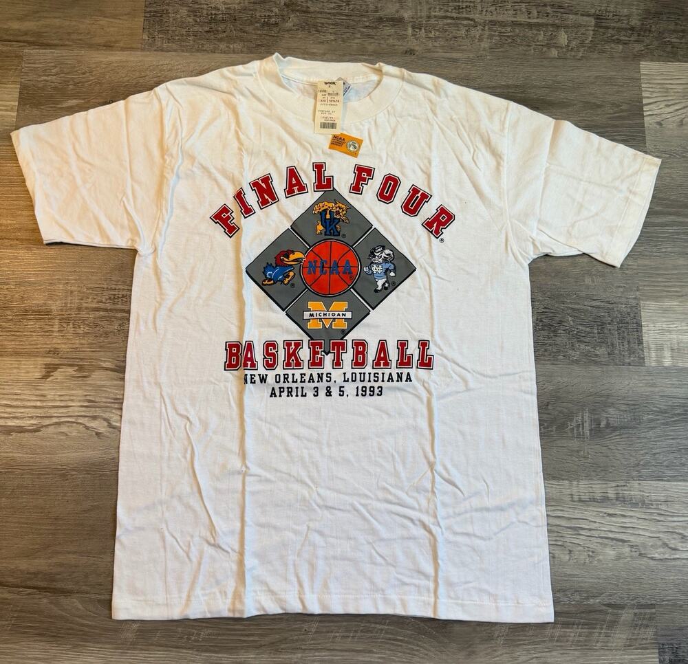 Vintage 1993 NCAA Final Four Basketball T-Shirt – New Old Stock (NOS)